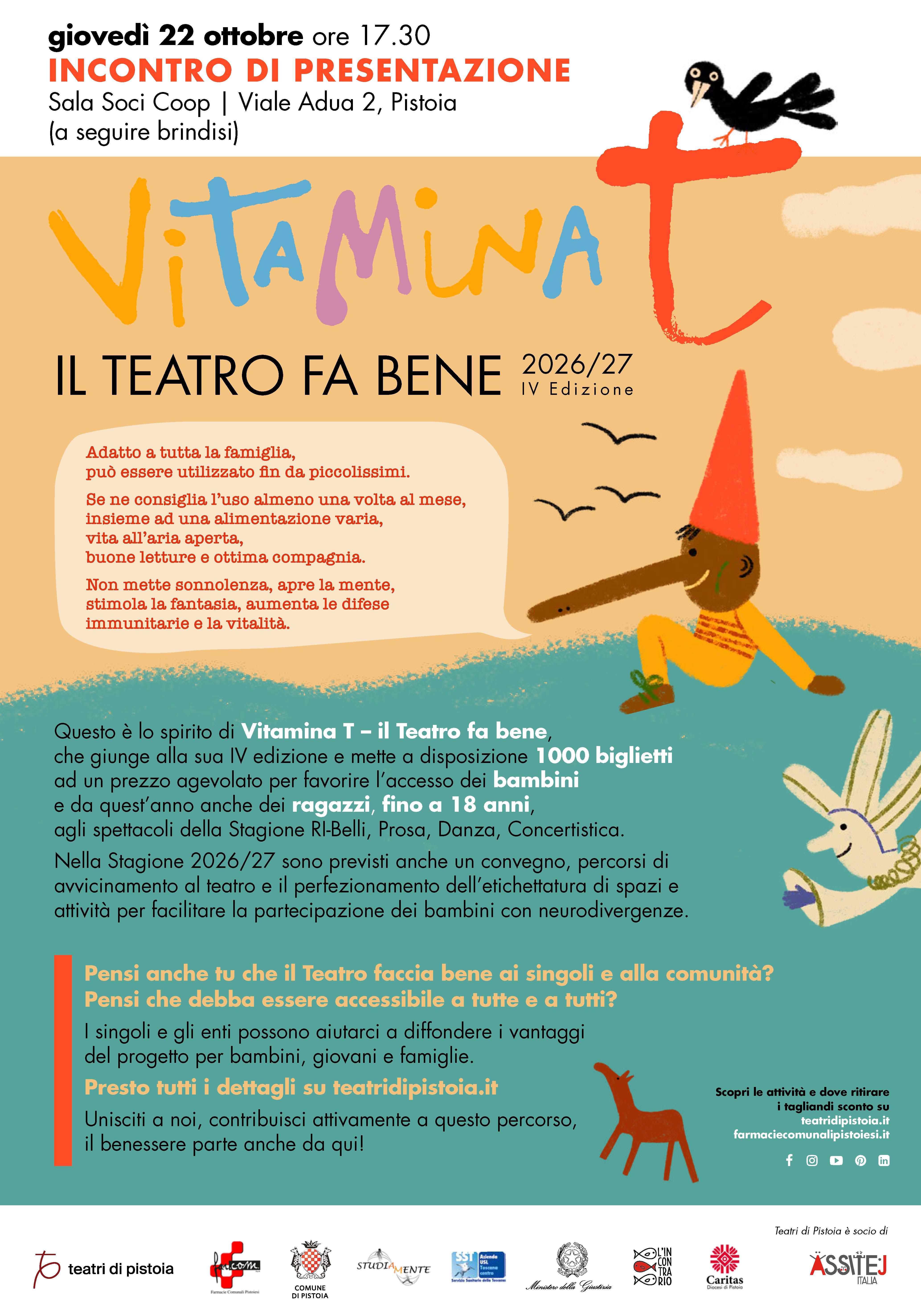 img Vitamina T – Il Teatro fa bene. Incontro di presentazione Vitamina T – Il Teatro fa bene. Incontro di presentazione